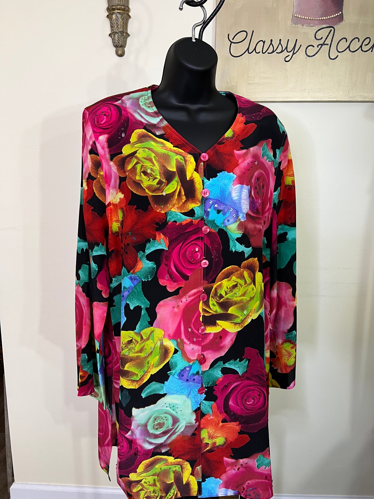 Diane Gilman 100% silk blouse