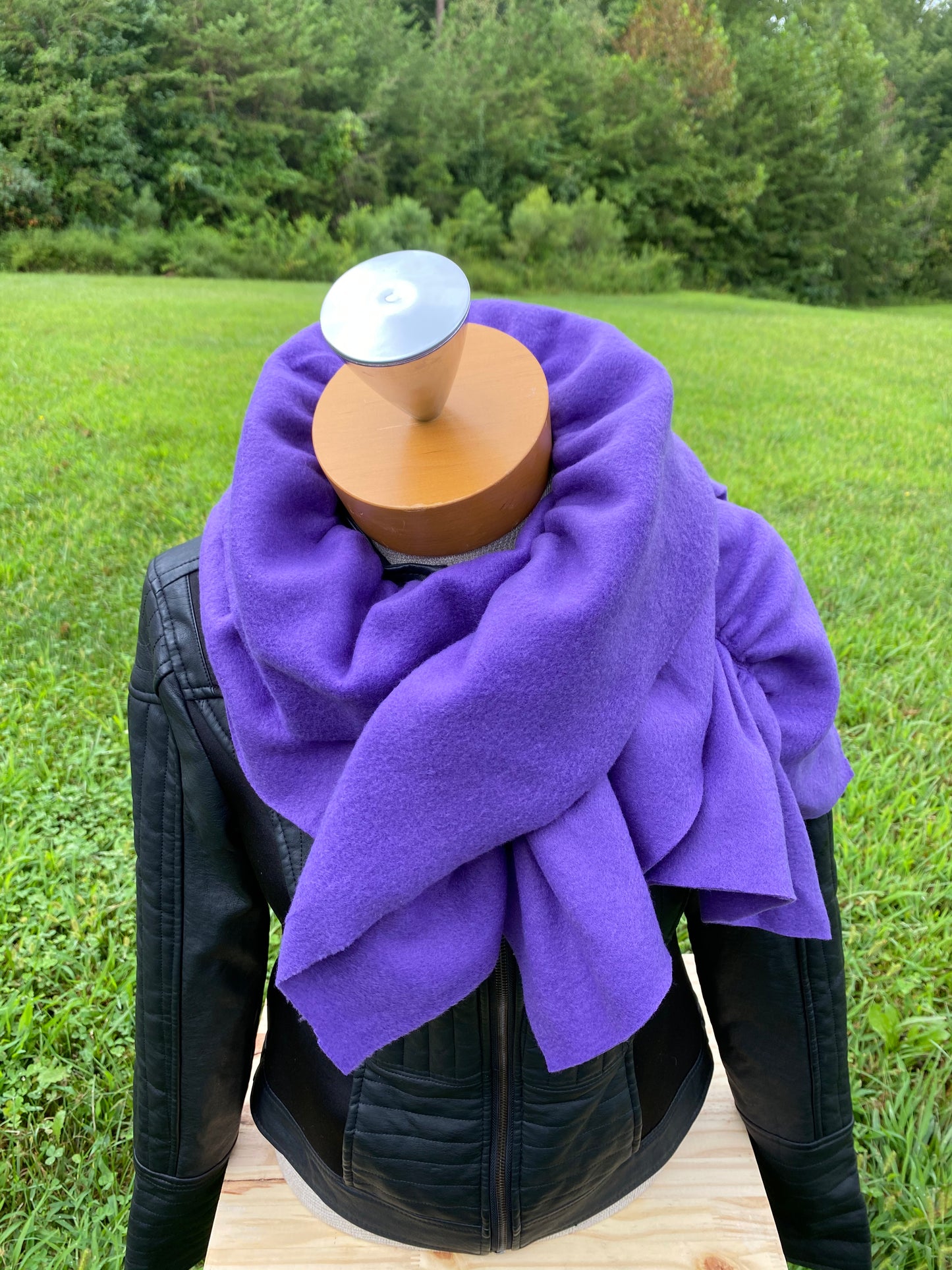 Purple Scarf Purple Classy Scarf Purple Fleece Scarf