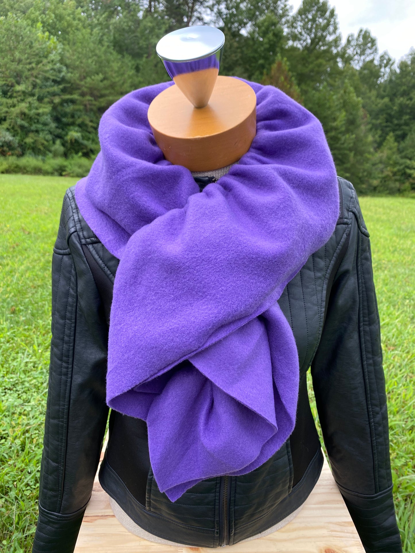 Purple Scarf Purple Classy Scarf Purple Fleece Scarf