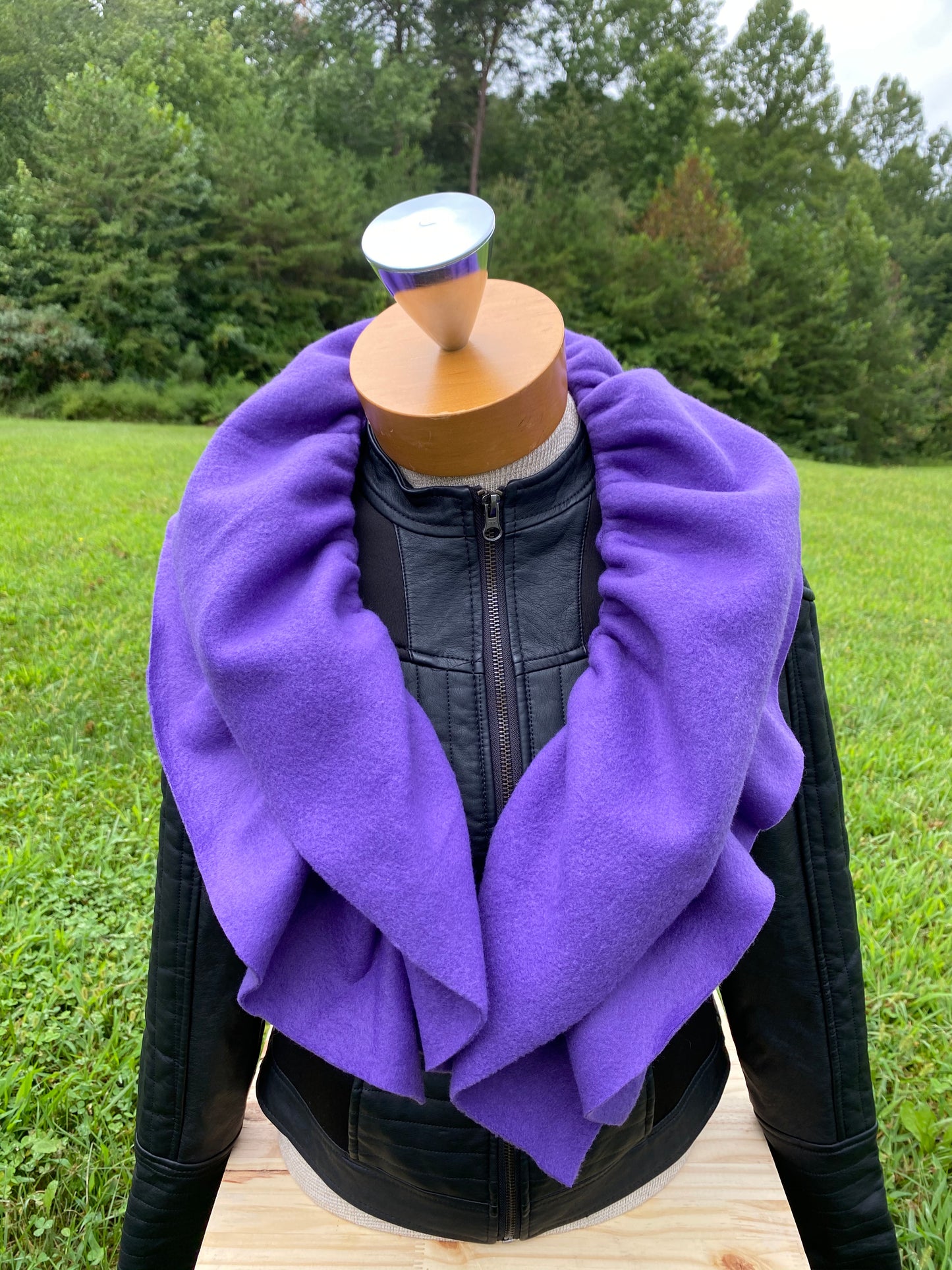 Purple Scarf Purple Classy Scarf Purple Fleece Scarf