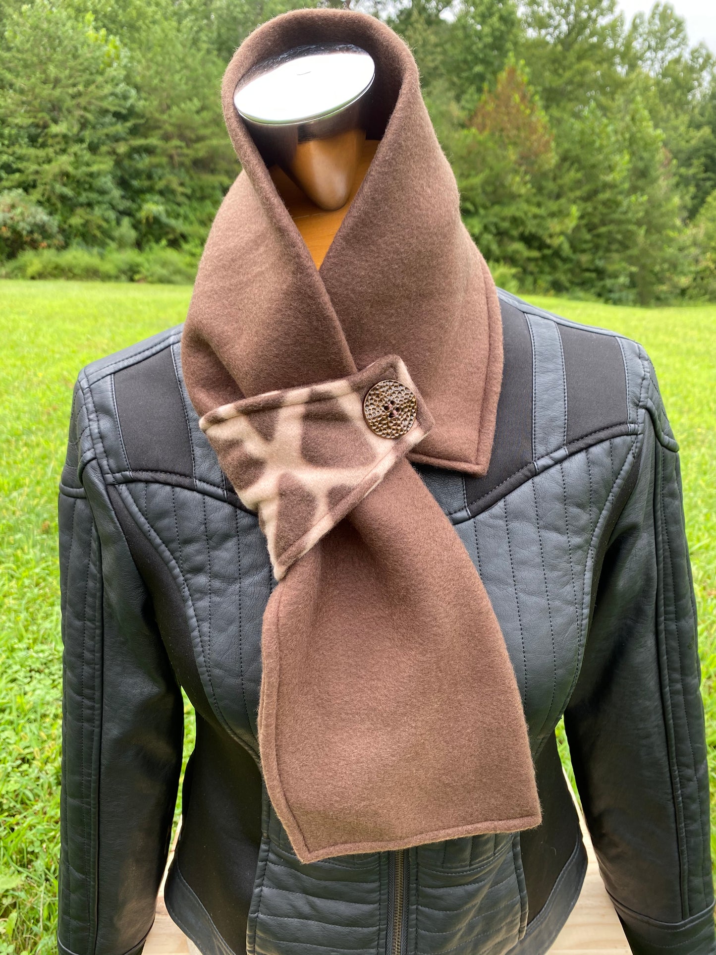 Brown Classy Loop Scarf