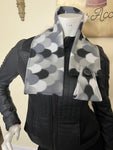 Fleece scarf fall accessory gray scarf